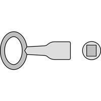 Basi 301V-10 Doornsleutel Zilver - thumbnail