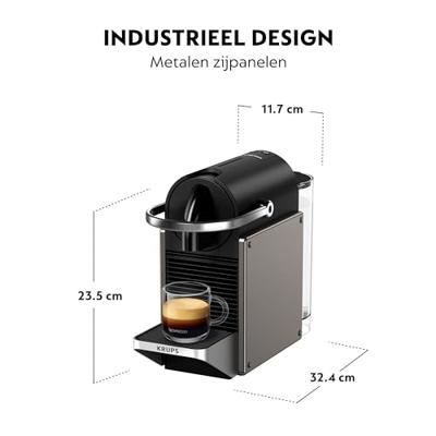 Krups Nespresso Pixie XN306T Nespresso Grijs - thumbnail