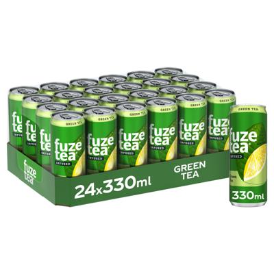 Frisdrank fuze tea green blik 330ml