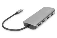 Digitus DA-70884 interface hub USB 3.2 Gen 1 (3.1 Gen 1) Type-C 5 Mbit/s Aluminium - thumbnail
