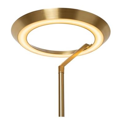 Lucide CELESTE - Vloerlamp - Ø 28 cm - LED Dimb. - 1x21W 2700K - Mat Goud / Messing