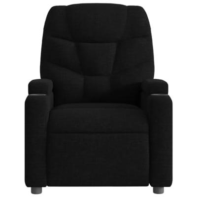 Fauteuil verstelbaar stof zwart