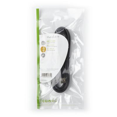 USB 2.0-Kabel | A Male - B Male | 2,0 m | Zwart - thumbnail