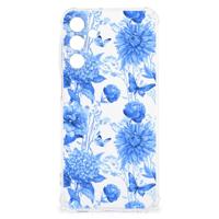 Case voor Samsung Galaxy A15 Flowers Blue - thumbnail