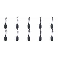 Verhuisfitting 10 Stuks - E27 Fitting/Houder - Kunststof Zwart 15cm Draad - thumbnail