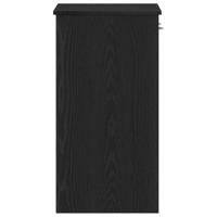 Bureau Zwart eiken 80 x 40 x 75 cm Bewerkt hout - thumbnail