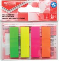 OFFICE products index, ft 12 x 43 mm, geassorteerde neonkleuren, ophangzakje van 4 x 35 tabs - thumbnail