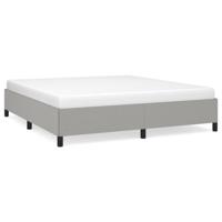 Bedframe zonder matras stof lichtgrijs 180x200 cm - thumbnail