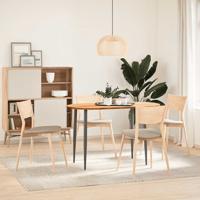 Tafelblad 120x60x2 cm ovaal massief eikenhout lichtbruin - thumbnail