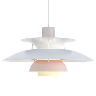 Louis Poulsen PH 5 Hanglamp - Pastel blauw en roze