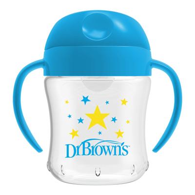 Dr. Brown's drinkbeker zachte tuit 180 ml blauw
