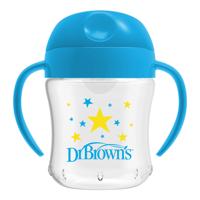 Dr. Brown's drinkbeker zachte tuit 180 ml blauw - thumbnail