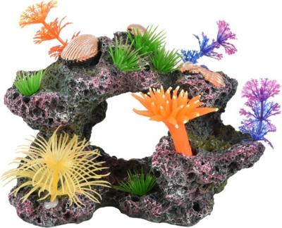 Aquarium Koralia koraalrots - 17,5 x 14 x 13,5 cm 17.5 x 14 x 13.5 cm Flamingo Grijs
