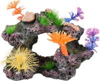 Aquarium Koralia koraalrots - 17,5 x 14 x 13,5 cm 17.5 x 14 x 13.5 cm Flamingo Grijs - thumbnail