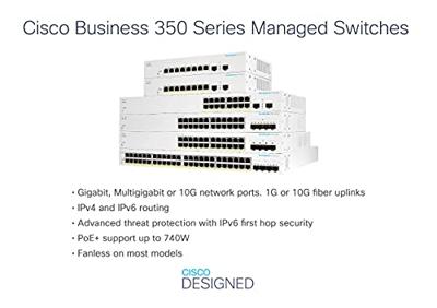 Cisco Business CBS350-24XT Managed Switch | 24 10GE-poorten | 4x10G-SFP+ gedeeld | beperkte levenslange garantie voor hardware (CBS350-24XT-EU)