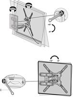 Uitschuifbare verstelling. Slanke TV-beugel - Stell - SHO 7600 - thumbnail
