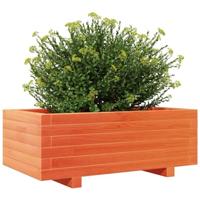Plantenbak 70x40x26,5 cm massief grenenhout wasbruin - thumbnail