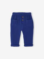 Broek baby jongen katoenen gaas marineblauw - thumbnail