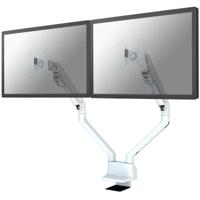 Neomounts FPMA-D750DWHITE2 Monitor-tafelbeugel Aantal monteerbare displays: 2 Display(s) 25,4 cm (10) - 81,3 cm (32) Wit In hoogte verstelbaar, Roteerbaar, - thumbnail