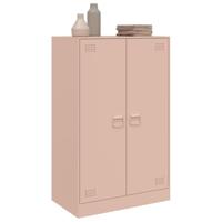 Dressoir 67x39x107 cm staal roze - thumbnail