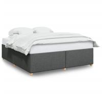 Bedframe zonder matras stof donkergrijs 180x200 cm - thumbnail