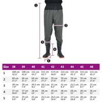 Waadpak met laarzen maat 42 donkergroen - thumbnail