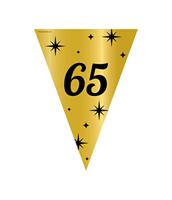 Classy Vlaggenlijn 65 Jaar Zwart/Goud (10m) - thumbnail