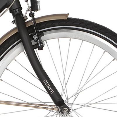 Alpina voorvork 24 curve diamond black matt