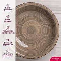 Cookinglife Diepe borden / Pastaborden Delice Grijs ø 21 cm - 6 stuks - thumbnail