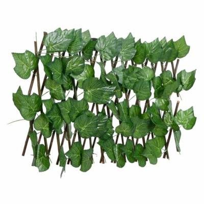 Kunstplant druivenblad latwerk 5 st uittrekbaar 180x30 cm groen