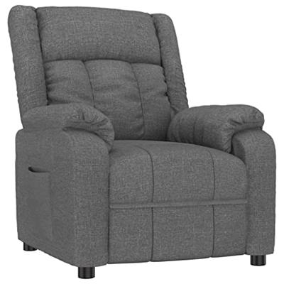 Fauteuil verstelbaar stof donkergrijs