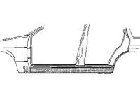 Plaatwerkdeel D Sierra 3/83-.dorpel 4-d 1820103 - thumbnail