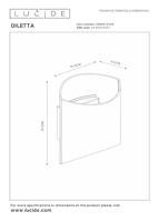 Lucide DILETTA - Wandlamp - 1xG9 - Mat Goud / Messing - thumbnail