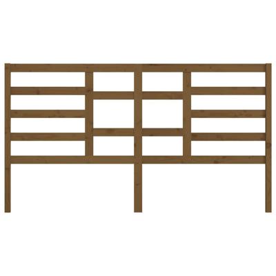 Hoofdbord 186x4x104 cm massief grenenhout honingbruin - thumbnail