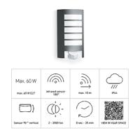 Steinel BuitenlampL 12 ANT sensor - 657819 - thumbnail