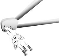 Union derailleurpad gh-152 met schroefset m5x0.8 - thumbnail