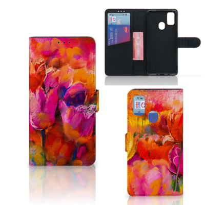 Hoesje Samsung Galaxy M21 | M30s Tulips Hoesje Samsung Galaxy M21 | M30s Tulips