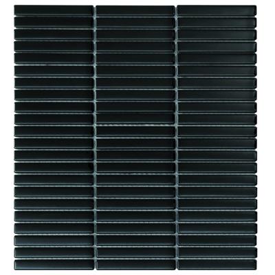 Mozaiek Sevilla Kit-Kat mini&apos;s Zwart 1,2x9,2