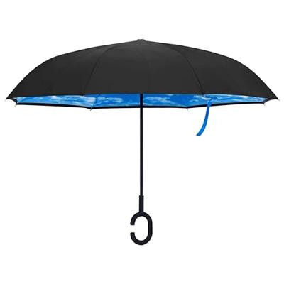 VidaXL Paraplu c-handgreep 108 cm zwart - thumbnail