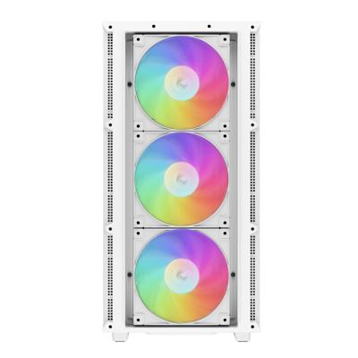 DeepCool ch560 midi tower behuizing (wit | 1x usb-a | 1x usb-c | rgb | tempered glass)