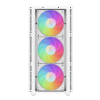 DeepCool ch560 midi tower behuizing (wit | 1x usb-a | 1x usb-c | rgb | tempered glass) - thumbnail