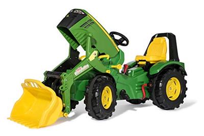 Rolly Toys rollyX-Trac Premium John Deere traptrekker 8400R incl voorlader en handrem - thumbnail