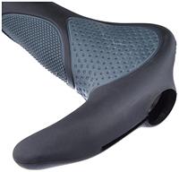 Velo Handvatset m-wave ergogel d3 bar met gelvulling en klem - zwart/grijs - thumbnail