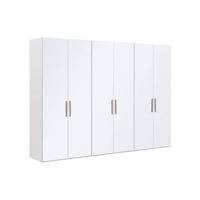 Goossens Kledingkast Easy Storage Ddk, Kledingkast 304 cm breed, 220 cm hoog, 6x glas draaideur - thumbnail