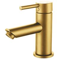 Wastafelmengkraan Geborsteld Goud met PVD-Coating - thumbnail