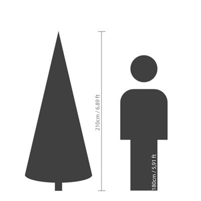 Everlands Kenmore fir kunstkerstboom groen 210cm