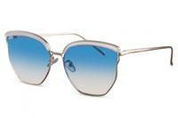 CWI zonnebril dames vlinder cat.2 zilver/blauw (CWI2127) - thumbnail