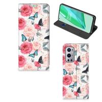 OnePlus 9 Pro Smart Cover Butterfly Roses - thumbnail