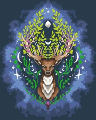 Ravensburger creart schilderen op nummer - pixie cold: mystic deer