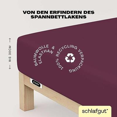 Schlafgut Schlafgut EASY Jersey Elasthan Hoeslaken M - 120x200 - 130x220 542 Purple Deep